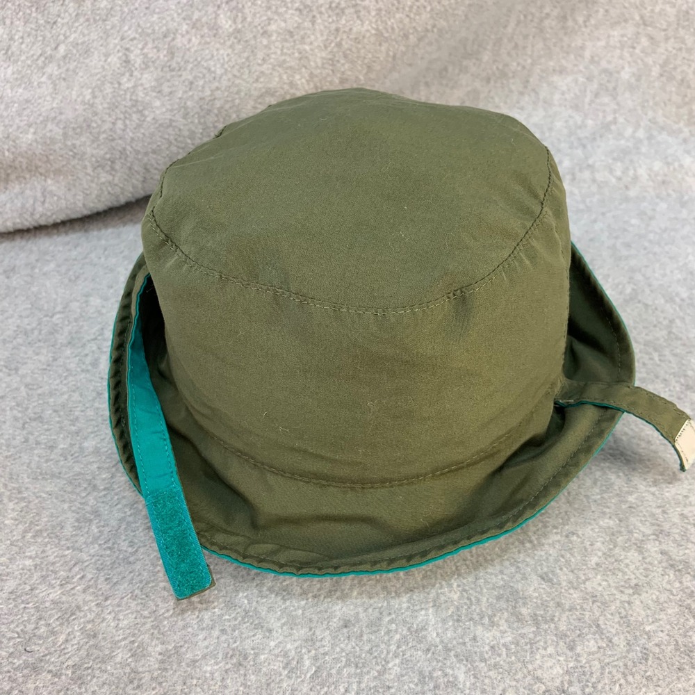 Solid Olive Kids Green Unbranded Bucket Hat Chin Strap One Size